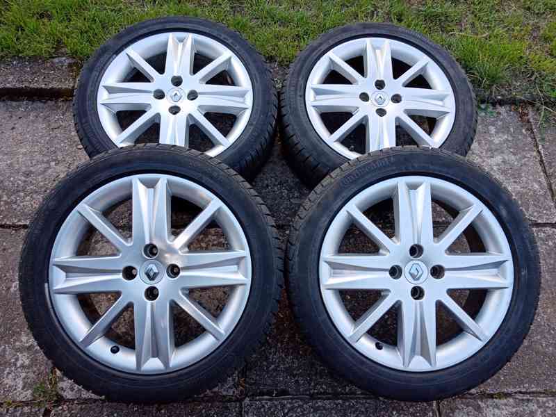 Zimni alu kola 17ky 4x100 pneu 80% RENAULT NISSAN - foto 3