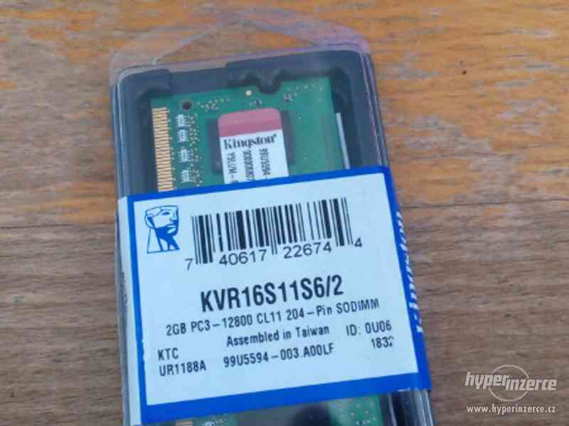 Paměť RAM SO-DIMM Kingston Value 2GB DDR3 1600 - foto 1