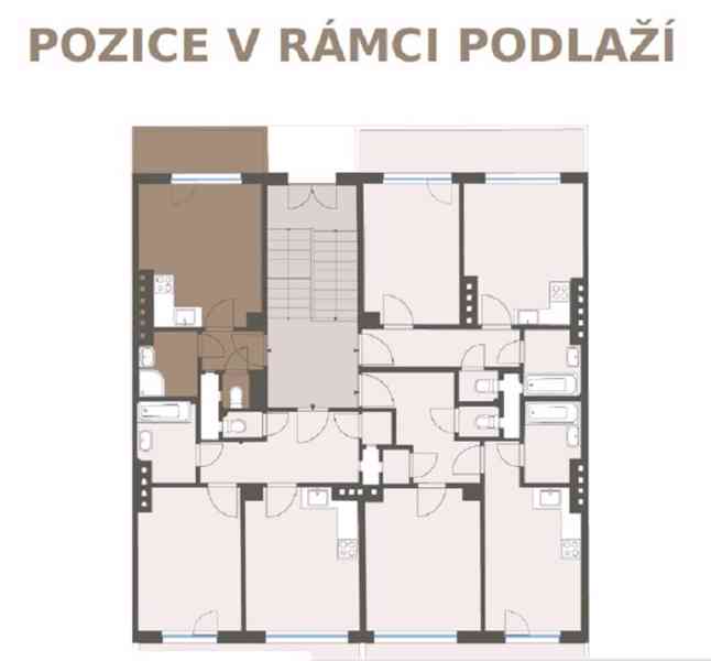 Prodej 1+kk, 27,1 m2, terasa 4,6 m2, 4.NP,  Praha 4 Michle - foto 8