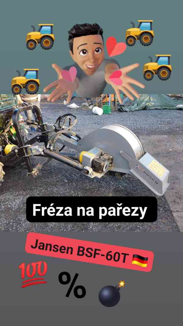 Jansen BSF-60T Pařezová fréza za traktor - foto 6