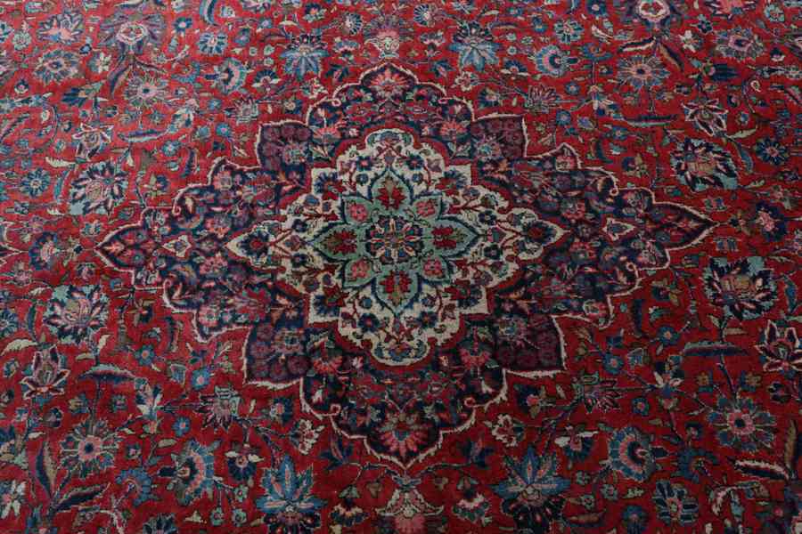 Ručně vázaný perský koberec Mashad 393 X 277 cm - foto 4