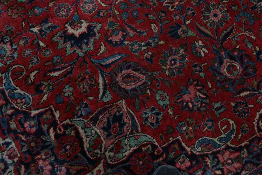 Ručně vázaný perský koberec Mashad 393 X 277 cm - foto 2
