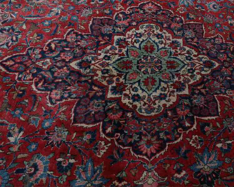 Ručně vázaný perský koberec Mashad 393 X 277 cm - foto 3