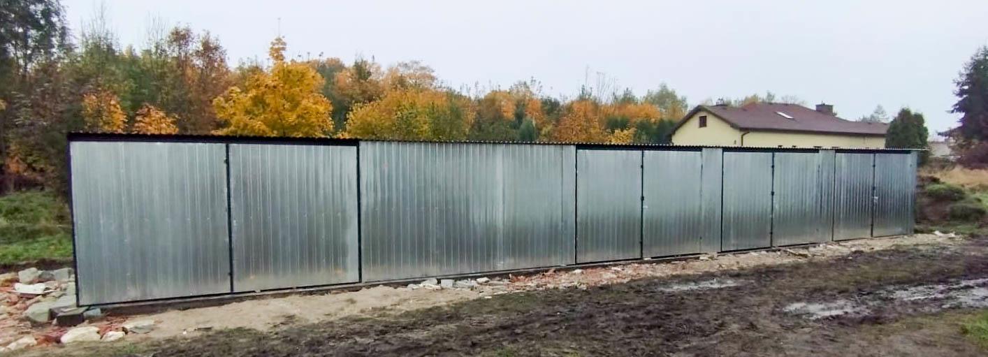 Plechová garáž  17,5m x 5m - spád dozadu, 4x vrata TS522 - foto 5