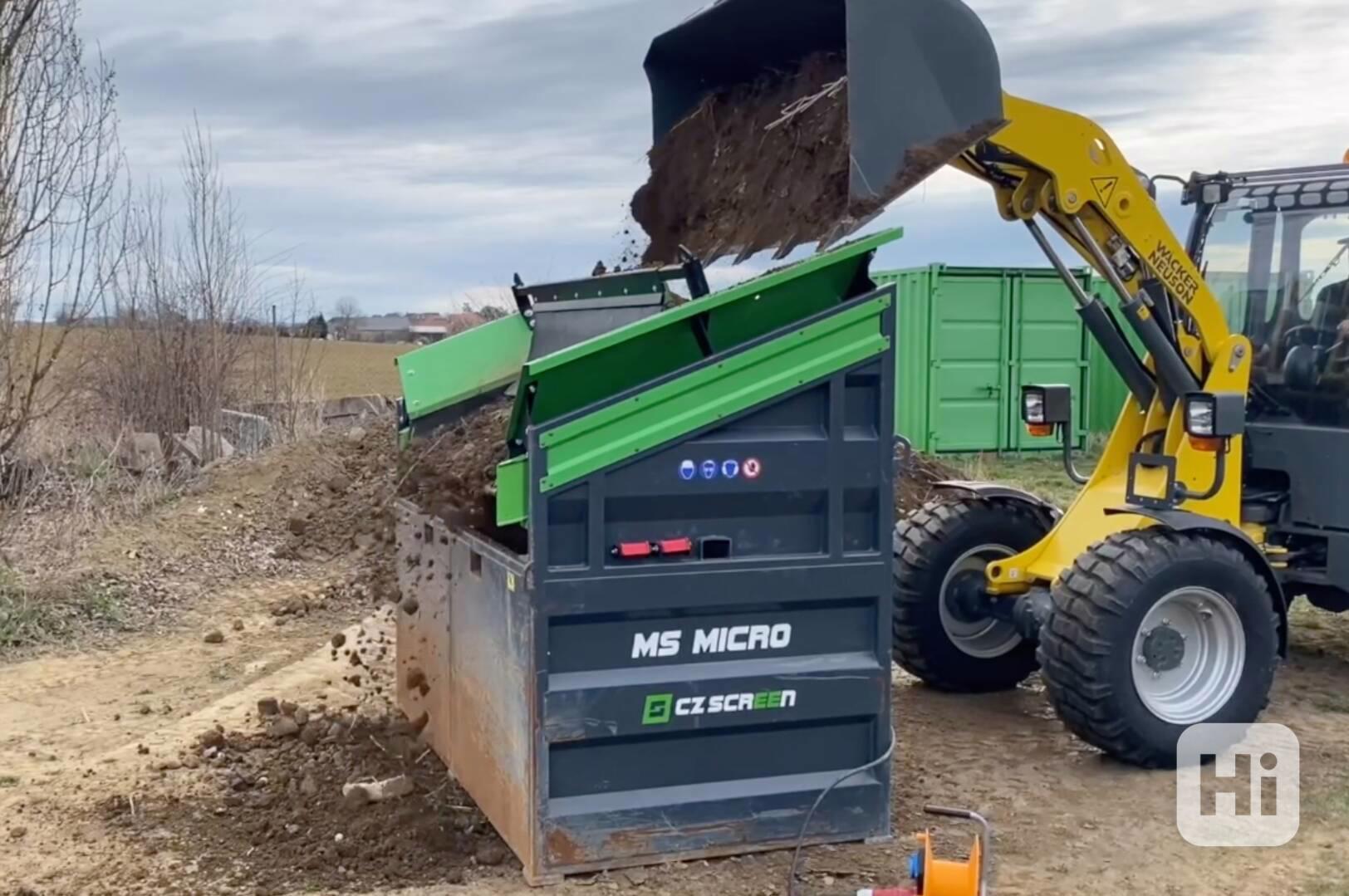 Vibrační třídič, katrovačka, třídička  na třídění zeminy - foto 1