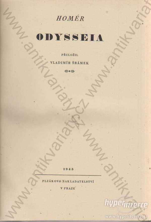 Odysseia Homér 1945  ilustrace: Ant. Strnadel - foto 1