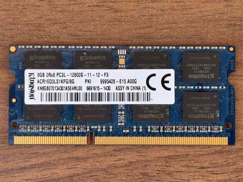8GB DDR3L 1600 MHz SO-DIMM RAM do notebooku (PC3L-12800S) - foto 2