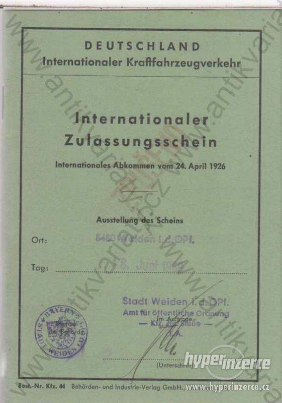 Internationaler Zulassungsschein 24. April 1926 - foto 1