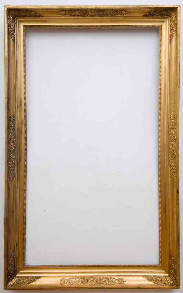 Starožitný zlacený rám na obraz – Biedermeier, 145 × 90 cm - foto 6