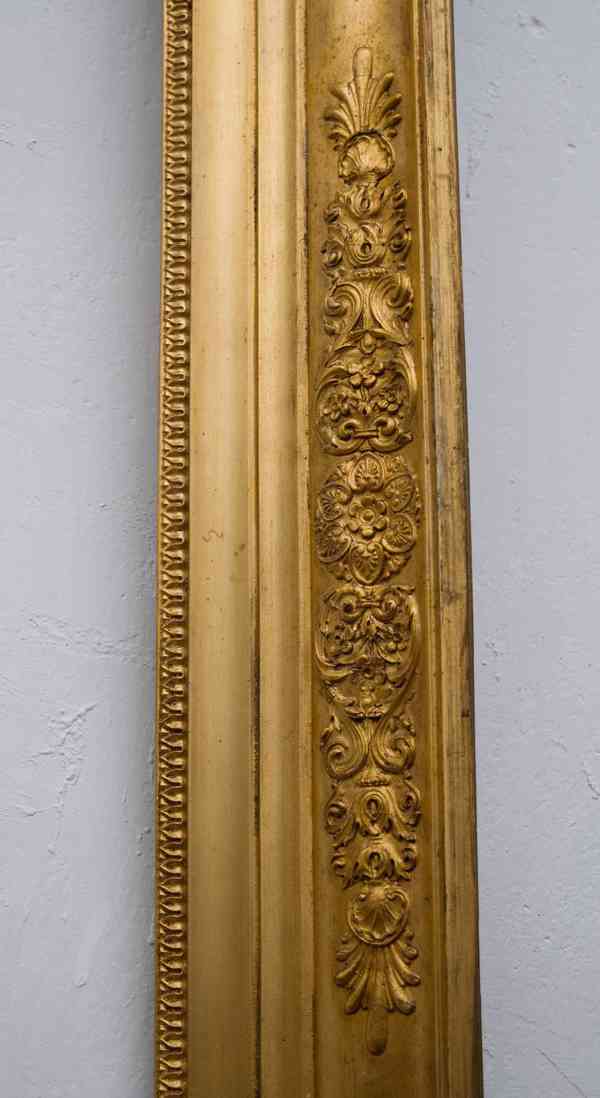 Starožitný zlacený rám na obraz – Biedermeier, 145 × 90 cm - foto 4