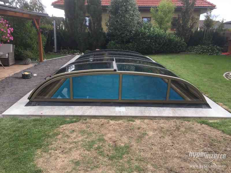 Nízké zastřešení bazénu 640x410x85 cm - foto 4