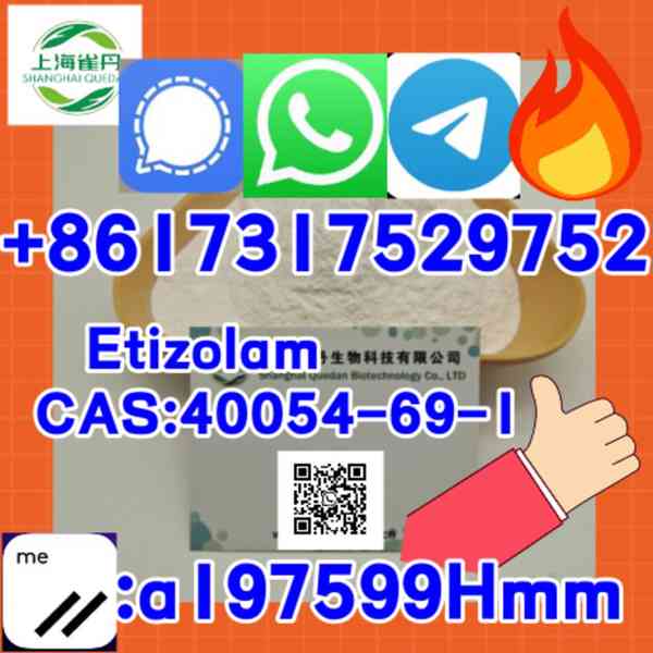 Etizolam 40054-69-1  Free sample  Spot supply Safety deliver - foto 1