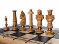 dřevěné šachy vyřezávané ROYAL LUX dubové 104D mad - foto 2