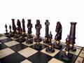 dřevěné šachy vyřezávané ROYAL LUX dubové 104D mad - foto 3