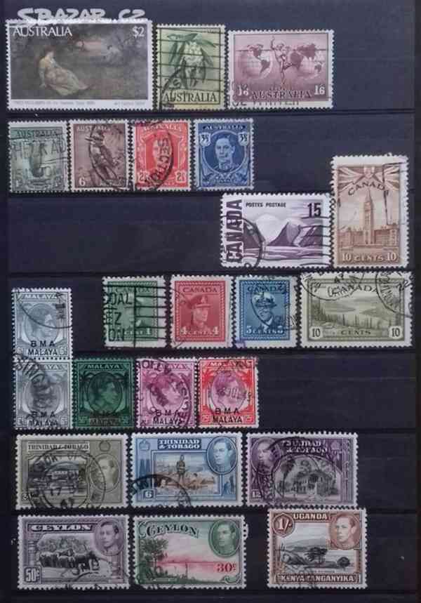 Poštovní známky Austrálie + Kanada + britské kolonie