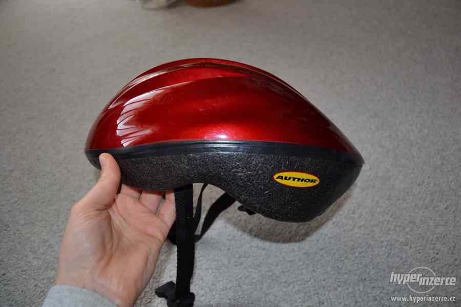 Dámská/dětská červená cyklo helma zn. Author  - foto 2