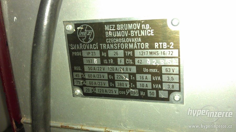 svařovací transformátor - foto 3