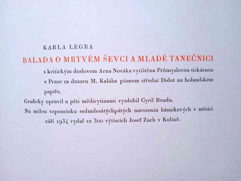 Karel Leger - BALADA O MRTVÉM ŠEVCI A MLADÉ TANEČNICI - foto 4