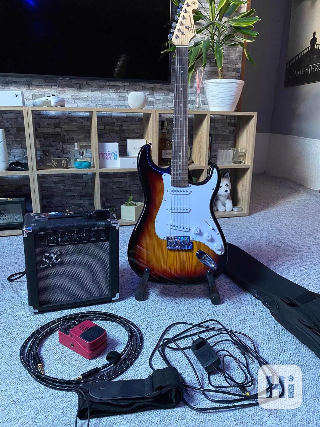 elektrická kytara SX s příslušenstvím - foto 1