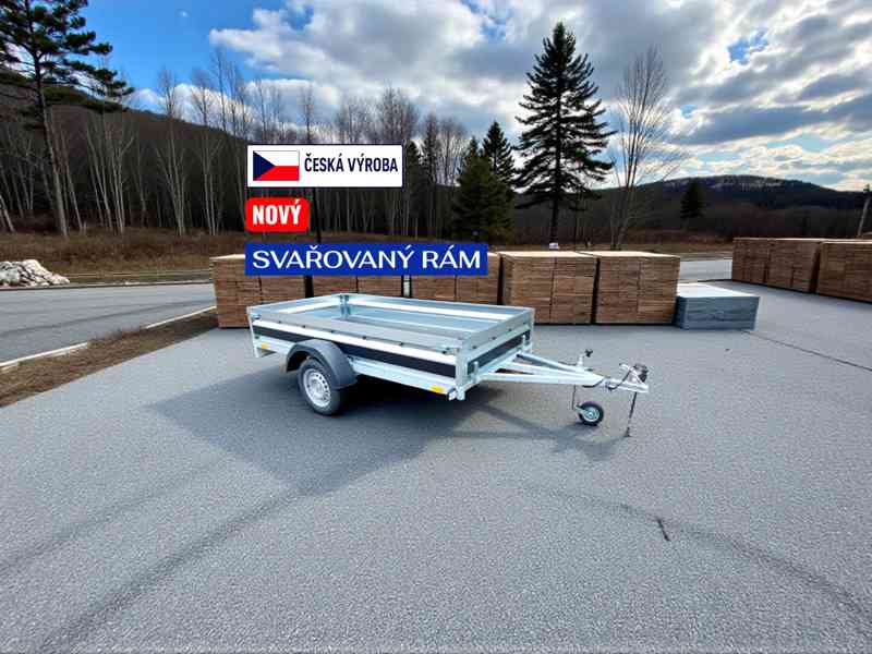 Přívěsný vozík 2,35m x 1,30m, DPH - foto 1