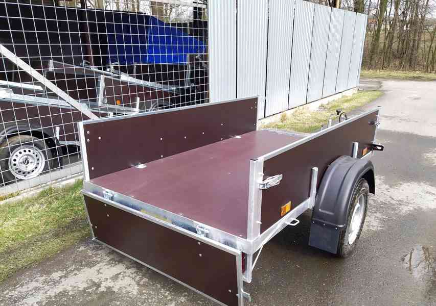 Přívěsný vozík překližkový PROFI 215x129x40cm - foto 4