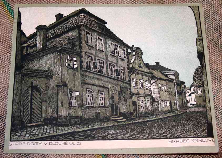 JINDŘICH VLČEK - HRADEC KRÁLOVÉ (17x bar. litografie, 1912)  - foto 14
