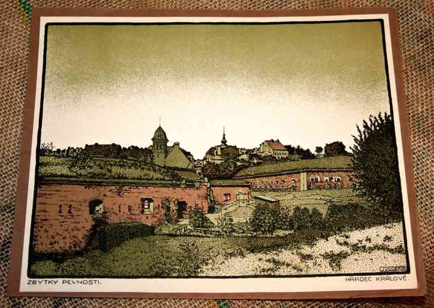 JINDŘICH VLČEK - HRADEC KRÁLOVÉ (17x bar. litografie, 1912)  - foto 16
