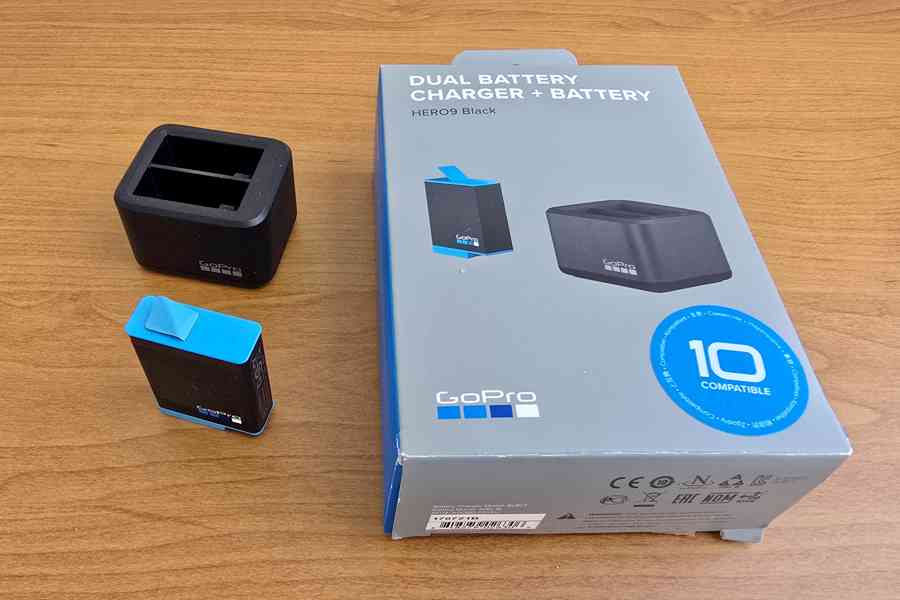 GoPro Hero 10 Black, duální nabíječka, baterie - foto 8