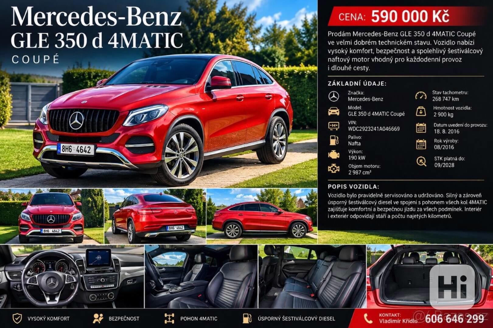Mercedes-Benz GLE 3,0   350 d 4MATIC Coupé | 190 kW - foto 1