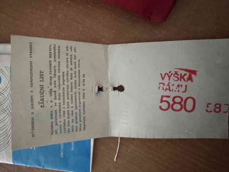 Kolo Favorit – původní stav, kompletní výbava - foto 6