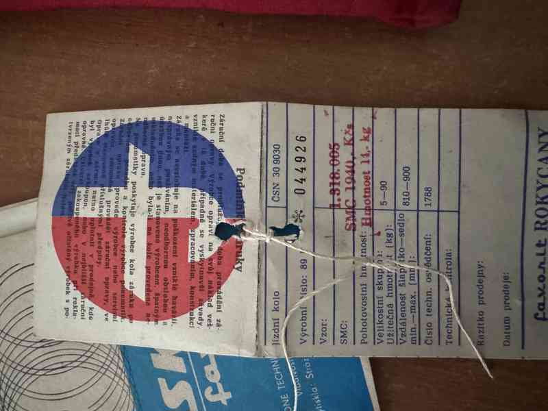 Kolo Favorit – původní stav, kompletní výbava - foto 4