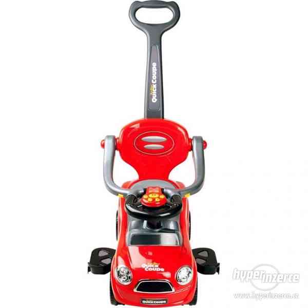 Dětské hrající jezdítko 3v1 Bayo Super Coupe - red - červená - foto 4