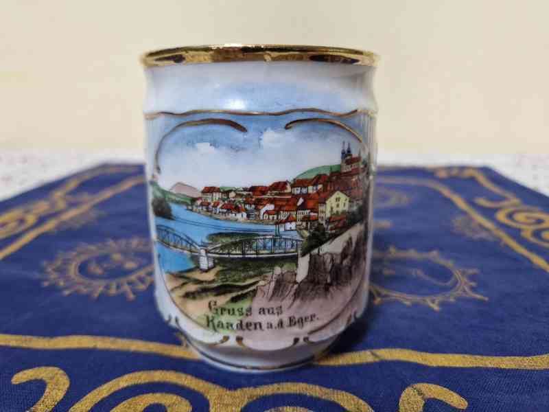 Sbírkový plastický Hrnek Kaaden an der Eger Kadaň místopis - foto 2