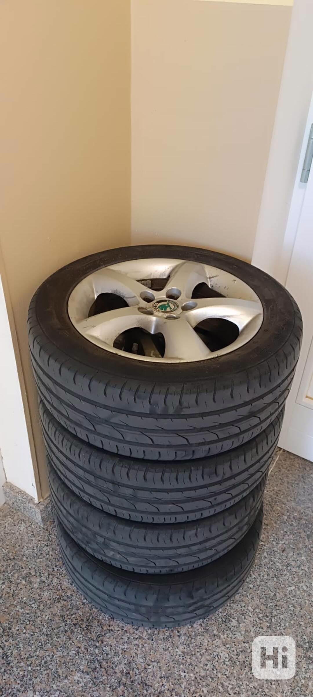 Prodám (nebo vyměním) orig. Škoda Alu R15 kola typ Antares - foto 1