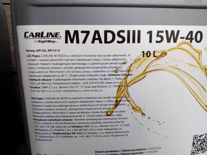 motorový olej Carline (Mogul) M7ADSIII 15w-40 10L - foto 2