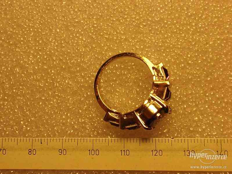 Prsten zlacený s ametystem (Cz) C2. - foto 7