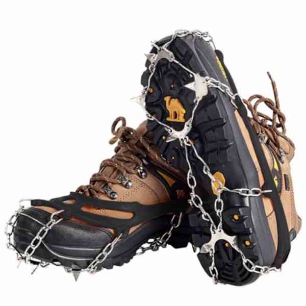 Nesmeky na boty řetězové Trizand - černé-stříbrné - foto 5