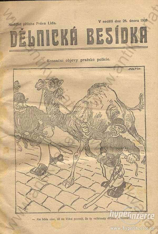 Dělnická besídka příloha Práva Lidu 1908, 1920 - foto 1
