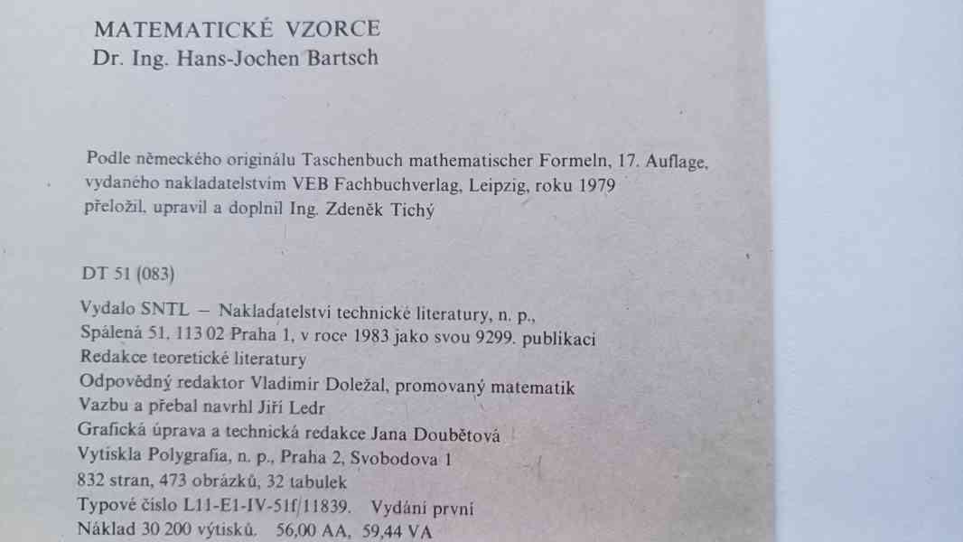 Bartsch_Matematické vzorce - foto 2