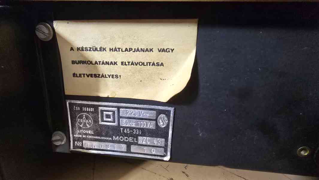 Gramofon TESLA NZC 431 velmi hezký vzhled - foto 11