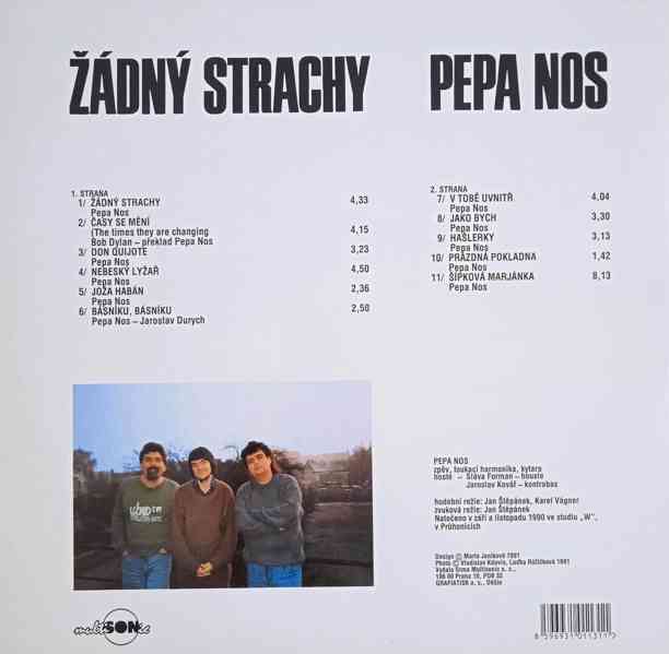 Pepa Nos – Žádný strachy (LP) - foto 2