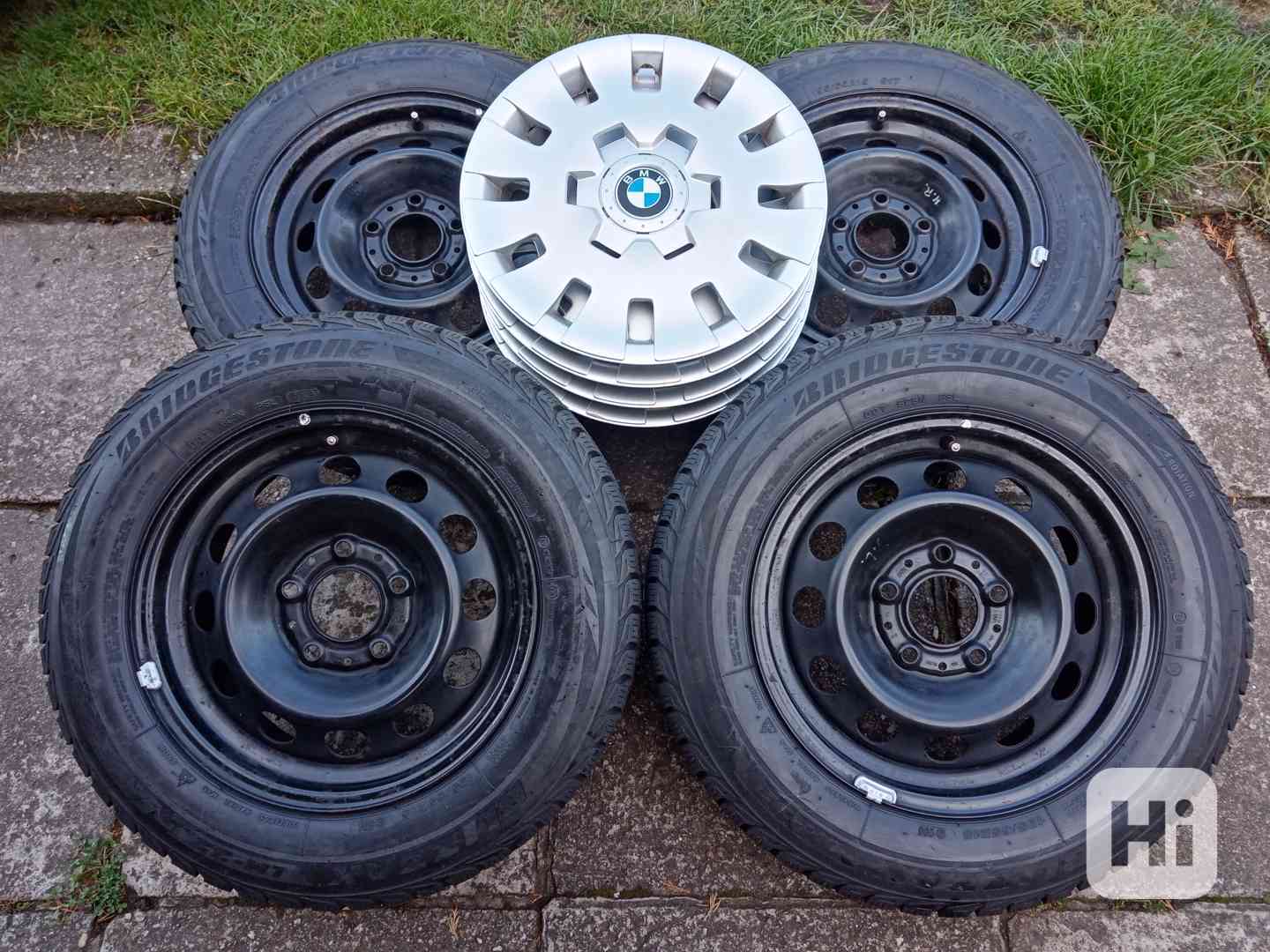 Zimní kola 15ky 5x120 pneu 99% BMW JAGUAR -dobírka - foto 1
