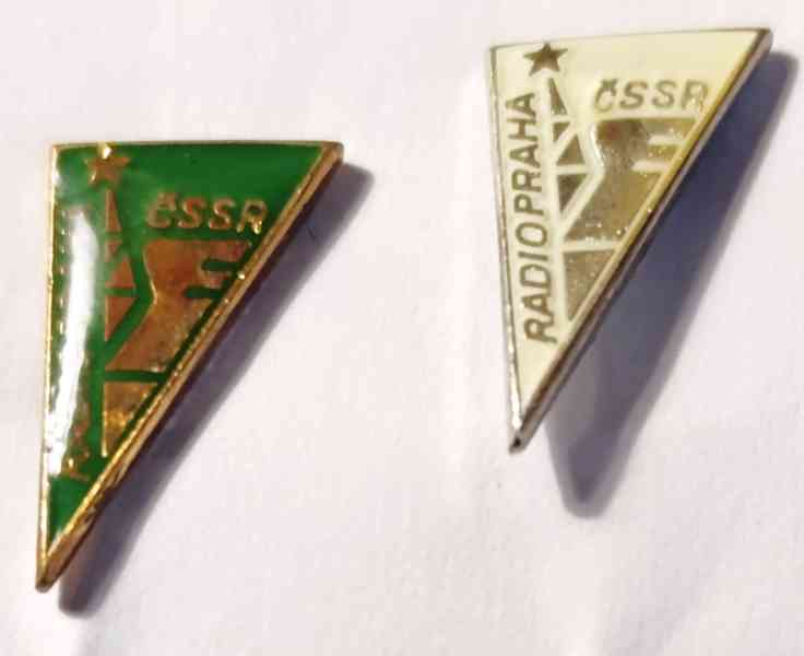 Sada 11 sběratelských odznaků Radio Praha ČSSR trojúhelník - foto 2