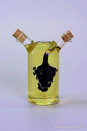 Skleněná karafa na olej i ocet HROZEN - foto 1