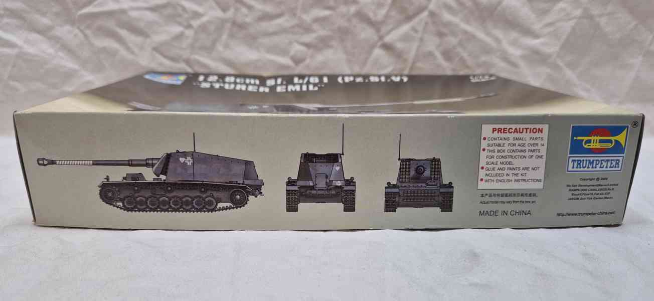 model tanku "Sturer Emil" 12.8cm Sf. L_61 (Pz.Sf.V), 1:72 - foto 2