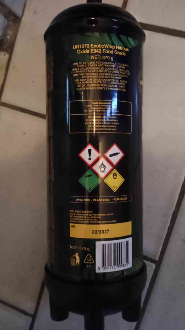 Šlehačková bomba Exotic Whip 670g - 0riginal - foto 2