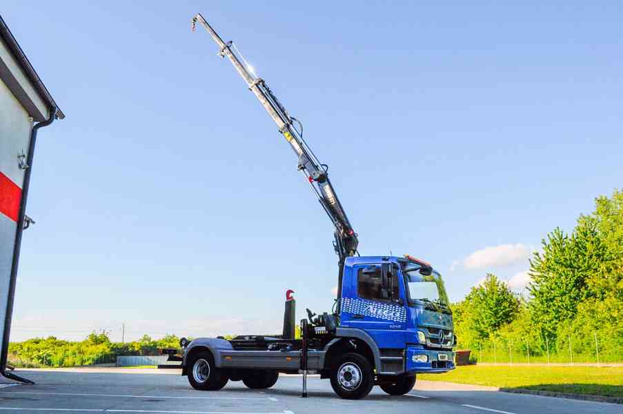MERCEDES 1218 NOVÝ HÁKOVÝ NOSIČ KONTEJNERŮ HYDRAULICKÁ RUKA - foto 112