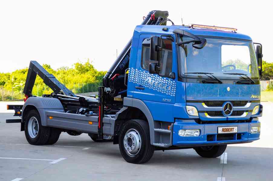 MERCEDES 1218 NOVÝ HÁKOVÝ NOSIČ KONTEJNERŮ HYDRAULICKÁ RUKA - foto 103