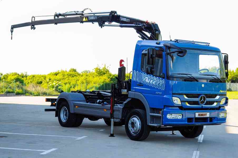 MERCEDES 1218 NOVÝ HÁKOVÝ NOSIČ KONTEJNERŮ HYDRAULICKÁ RUKA - foto 109