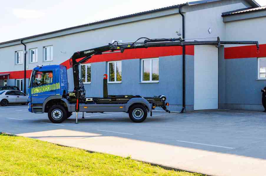 MERCEDES 1218 NOVÝ HÁKOVÝ NOSIČ KONTEJNERŮ HYDRAULICKÁ RUKA - foto 107